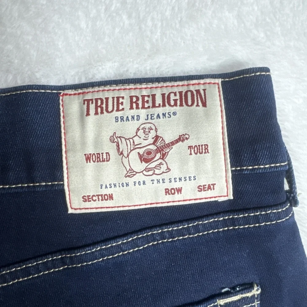True Religion Rocco Relaxed Skinny Men's Jeans Dark‎ Blue 36